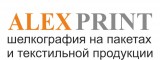 Логотип Трафаретная типография "Алекс-принт"