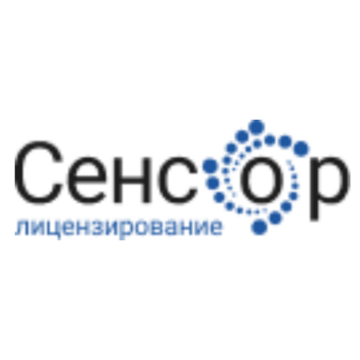Логотип Сенсор лицензирование