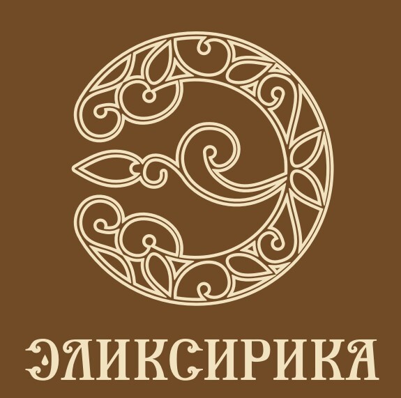 Логотип Эликсирика: косметика и уют для дома