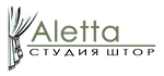 Логотип Студия штор Алетта